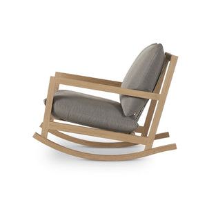 Aiken Outdoor Rocking Chair In Charcoal