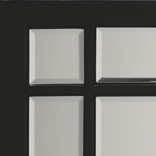 Chelsea Iron Rectangle Wall Mirror, Black