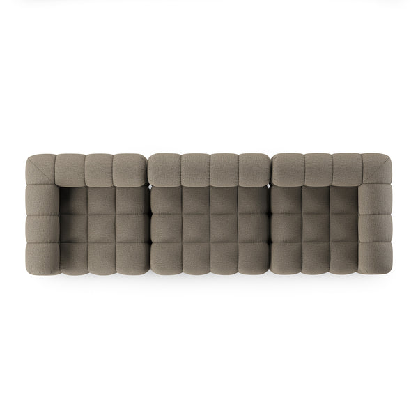 Roma Outdoor 3Pc Sec Sofa In Alessi Fawn