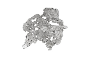 Perforated Splash Bowl Wall Art, Silver Leaf