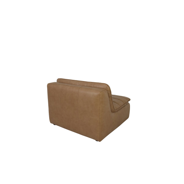 Moe's Lino Slipper Chair Tan Leather