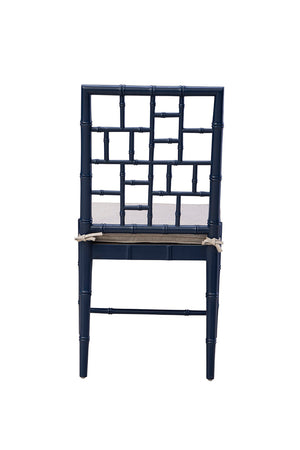 Blue Hugo Side Chair