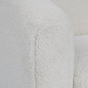 Teddy White Shearling Accent Chair
