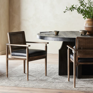 Xavier Dining Armchair in Black