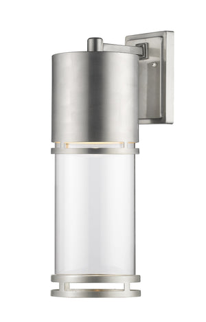 Luminata Outdoor LED Wall Light in Brushed Aluminum Finish
