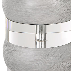 Band Together Crystal & Wood Table Lamp