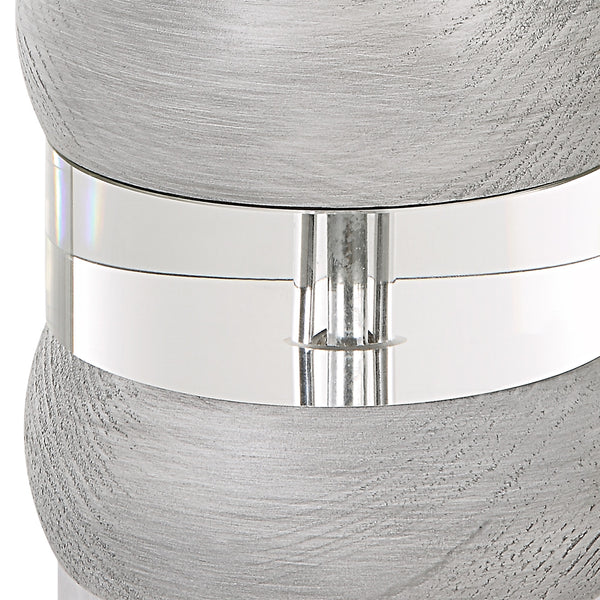 Band Together Crystal & Wood Table Lamp