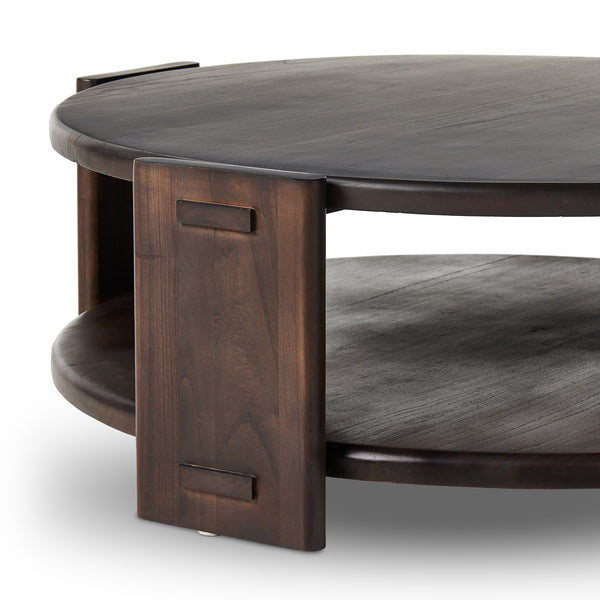 Two Tier Coffee Table in Matte Brown Neem