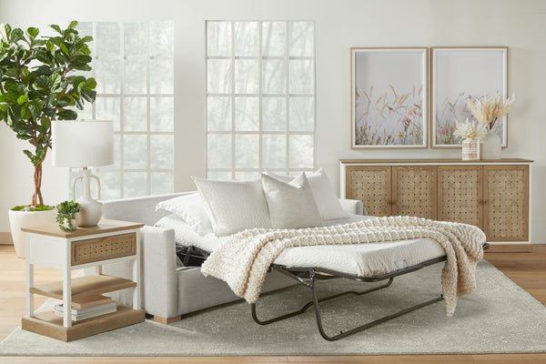 Clara 86" Slim Arm Queen Sleeper Sofa