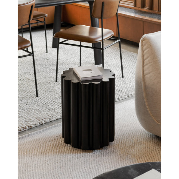 Moe's Taffy Accent Table Black Concrete
