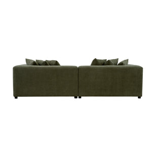 Moe's Davie Sofa in Olive Chenille