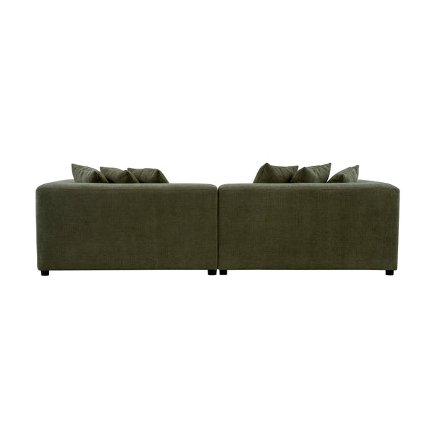 Moe's Davie Sofa in Olive Chenille