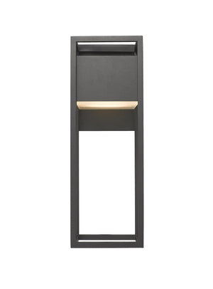 Barwick 1 Light Outdoor Wall Sconce in Black Finish