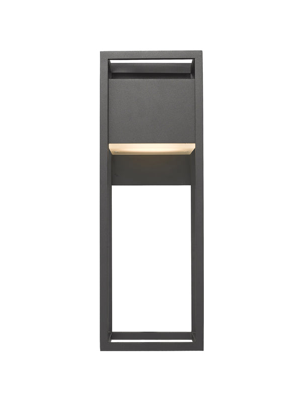 Barwick 1 Light Outdoor Wall Sconce in Black Finish