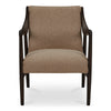 Moe's Yates Accent Chair in Beige Faux Shearling
