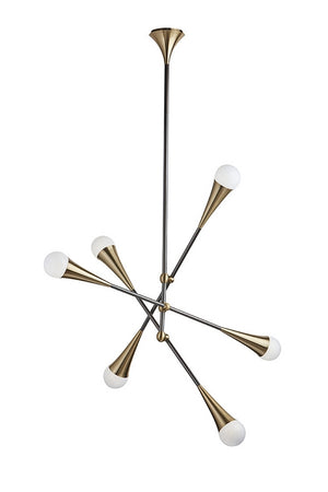 Zenith Ceiling Light - Brass And Black