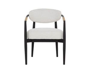 MARITA DINING ARMCHAIR - BLACK - LOUIS CREAM