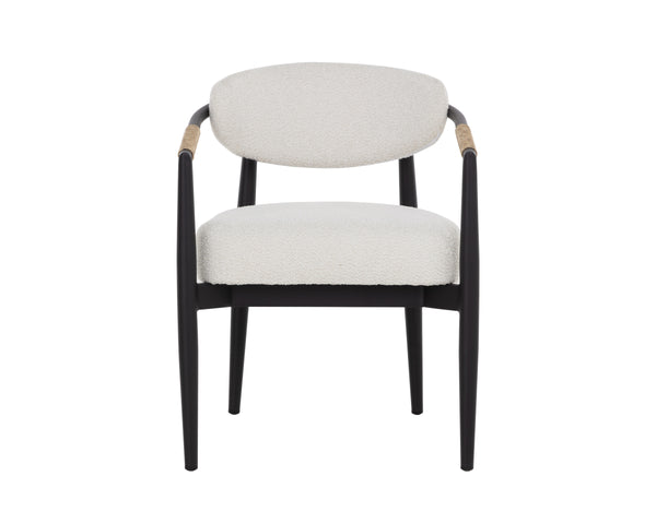 MARITA DINING ARMCHAIR - BLACK - LOUIS CREAM