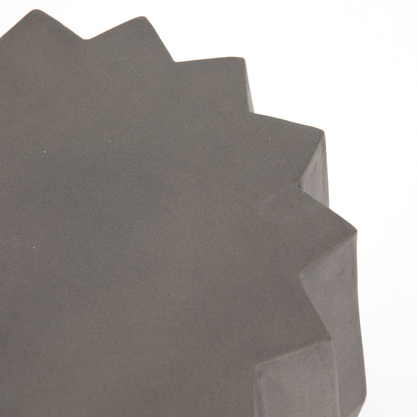 Gem Outdoor End Table In Dark Grey