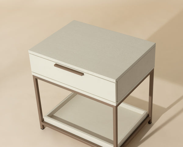 REBEL NIGHTSTAND - SMALL - CHAMPAGNE GOLD - CREAM