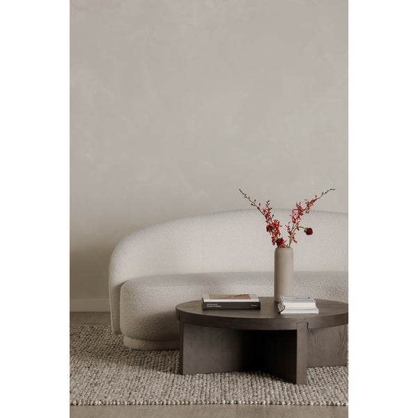 Moe's Folke Round Coffee Table in Dark Brown Oak