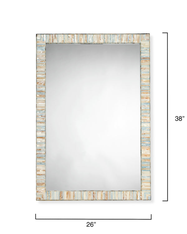 Heron Mother of Pearl Rectangle Wall Mirror 