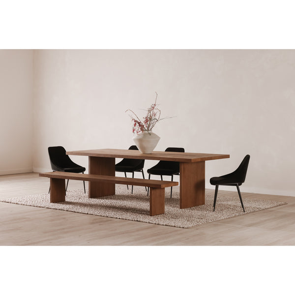 Moe's Koshi Bench Sandblasted Amber Oak