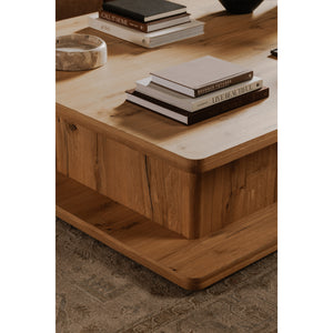 Moe's Casey Large Coffee Table in Rustic Oak