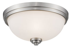 Ashton  3 Light Flush Mount in Brushed Nickel Finish