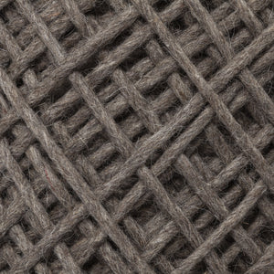 Allium Dark Brown Handwoven Wool Cylindrical Pouf