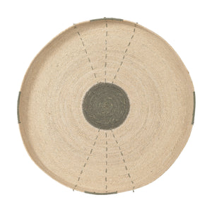 Sundial Seagrass Round Wall Art, Teal