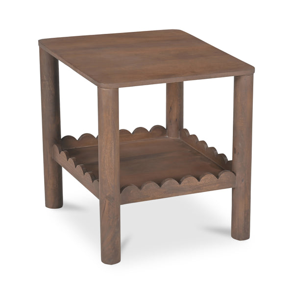 Wiley Side Table in Vintage Brown Finish