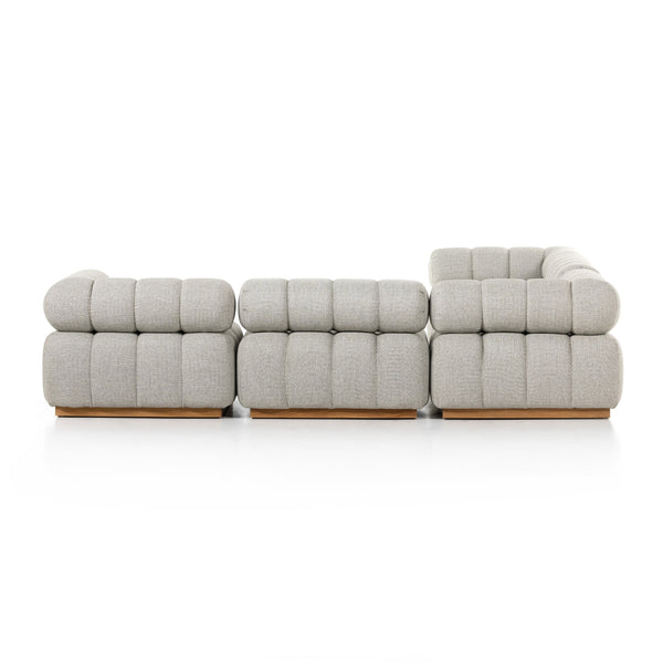 Roma Outdoor 5pc Sectional In Faye Ash