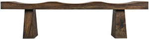 Shibumi Munggur Wood Bench with Clear Flat Coat Finish