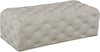 Debbie Ottoman/Bench In Cream Velvet