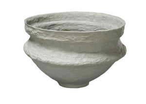 Landscape Cotton Mache Large Decorative Bowl, Green