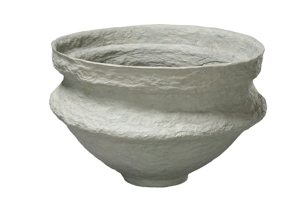 Landscape Cotton Mache Large Decorative Bowl, Green