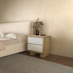 Moe's Marcelle Nightstand with Shagreen Door
