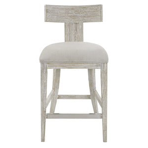 Idris White Counter Stool