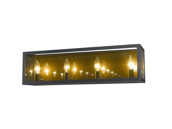 Infinity 4 Light Vanity in Misty Charcoal Finish