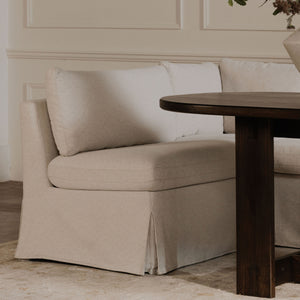 Moe's Fable Beige Slipcover Dining Chair