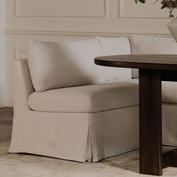 Moe's Fable Beige Slipcover Dining Chair
