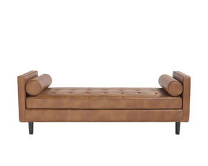 DONNIE BENCH - BLACK - TOBACCO TAN