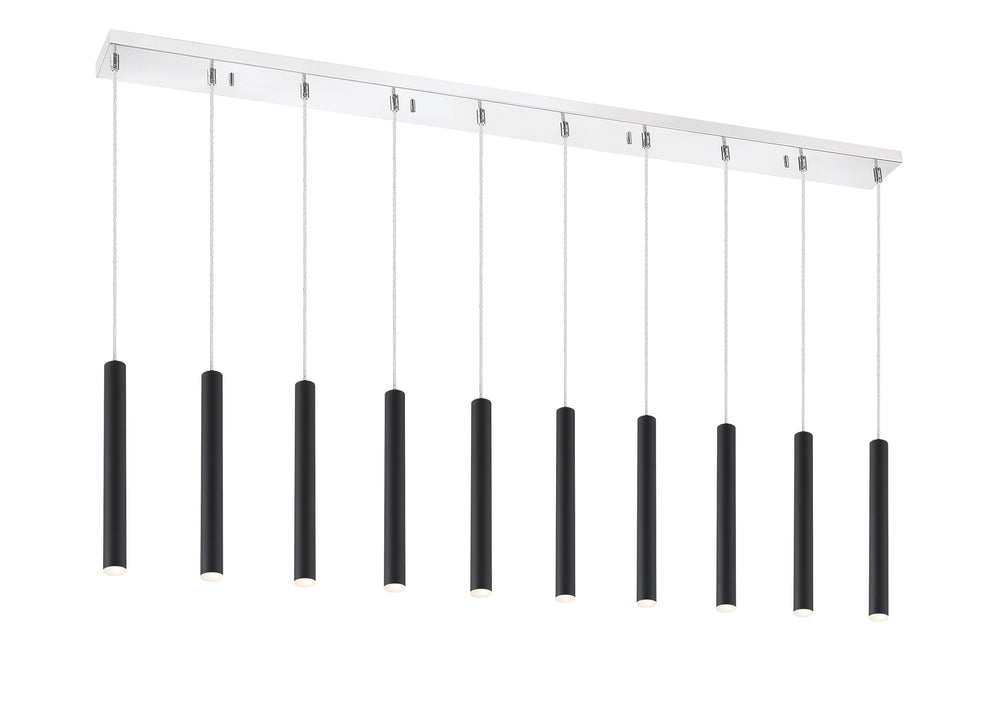 Forest 10 Light Island/Billiard in Chrome Finish