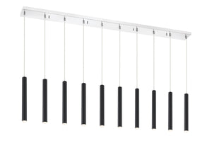 Forest 10 Light Island/Billiard in Chrome Finish