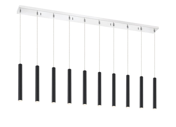 Forest 10 Light Island/Billiard in Chrome Finish
