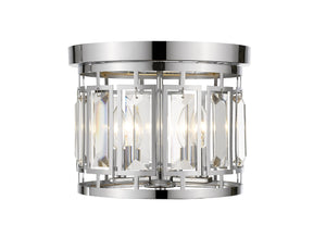 Mersesse 3 Light Flush Mount in Chrome  Finish