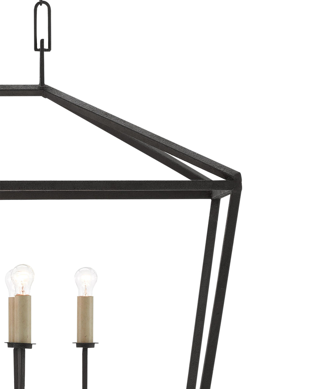 Denison Rectangular Lantern In Molé Black