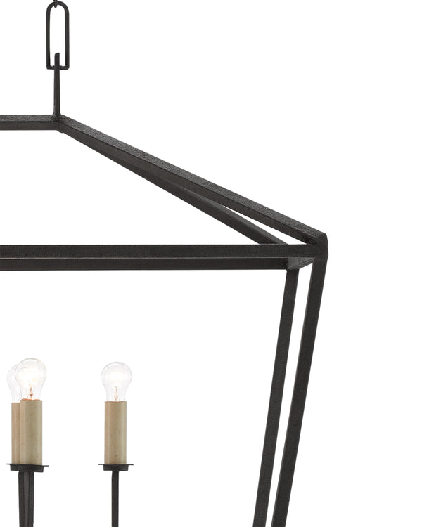 Denison Rectangular Lantern In Molé Black