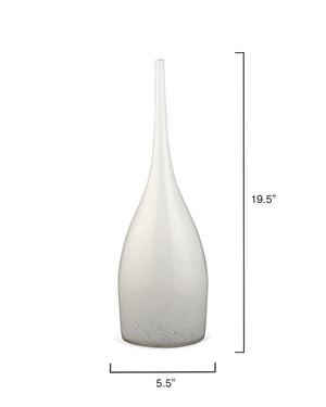 Pixie Decorative Glass Vases (set of 3), White